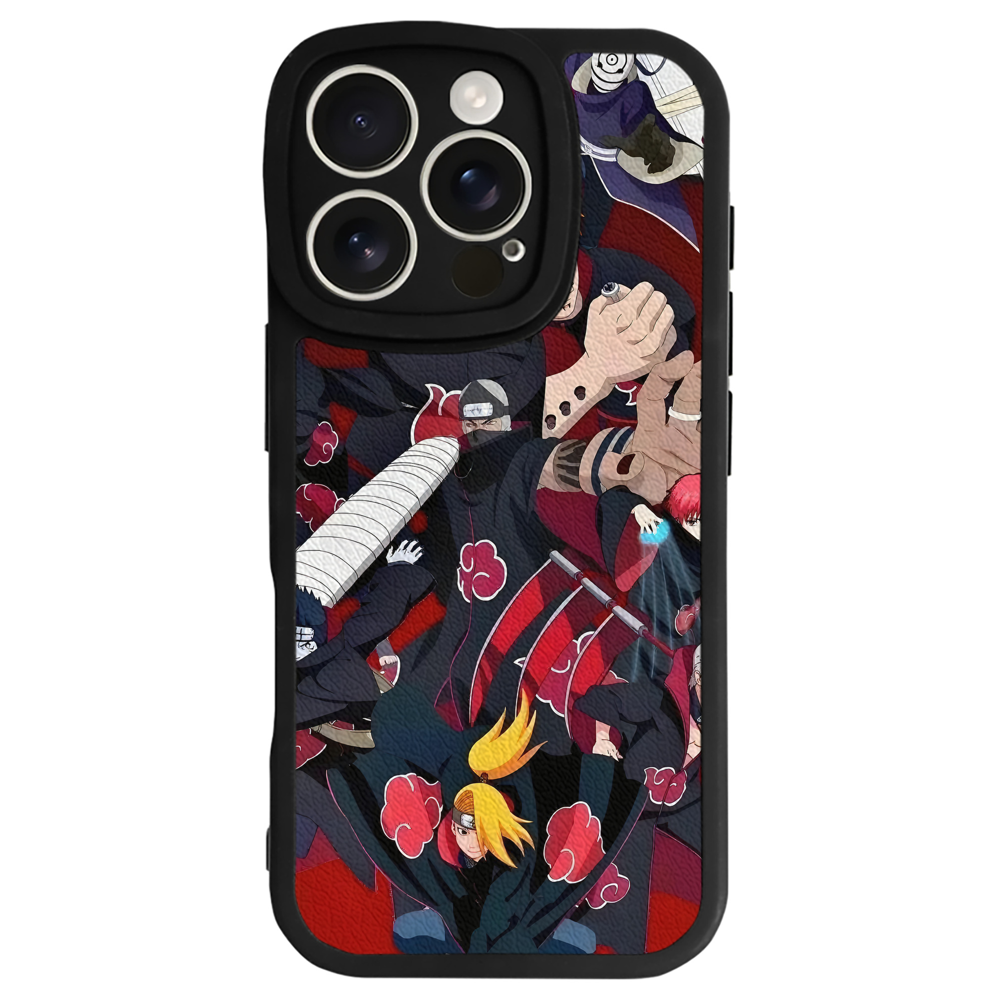 （画像用） NARUTO -ナルト- NARUTO -ナルト- 疾風伝 【iPhone 16シリーズ対応】シリコンスマホケース（レザー調） 材質：シリコン